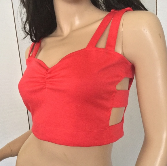 cut out bustier top